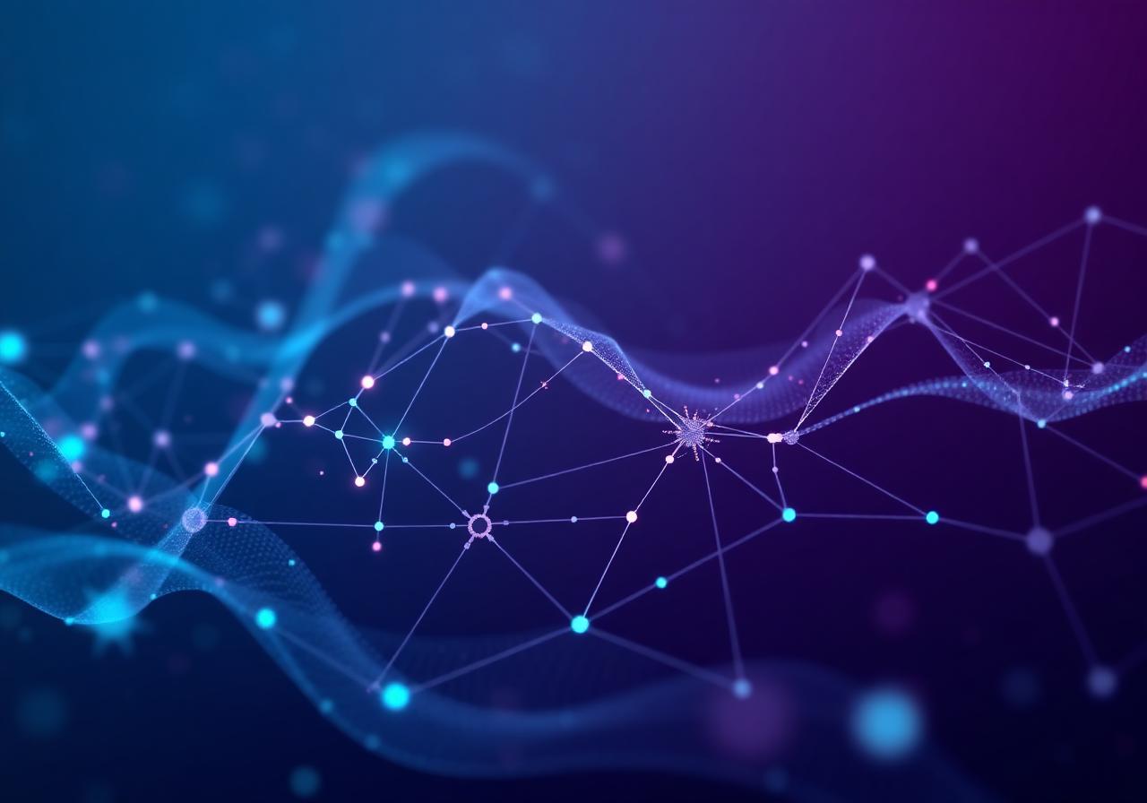 AI bioinformatics network connecting molecular and clinical data